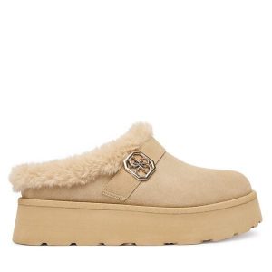 Śniegowce Guess. Brązowe buty zimowe Guess, bez obcasa, bez zapięcia. Za 509,99 zł.