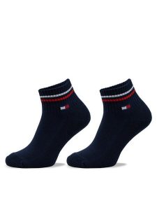 Tommy Hilfiger Skarpety krótkie 701228177 Granatowy. Niebieskie skarpetki TOMMY HILFIGER, bez wzorów, z bawełny. Za 49,99 zł.