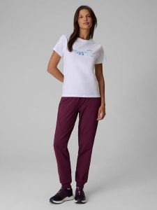 4F Spodnie dresowe joggery damskie - różowe XL. Czerwone spodnie dresowe 4f, s, bez wzorów, z dresówki. Za 159,99 zł.