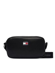 Tommy Jeans Torebka Tjw Daily Elevated Crossover AW0AW19042 Czarny. Czarne listonoszki Tommy Jeans, bez wzorów, z jeansu, bez dodatków. Za 369,99 zł.
