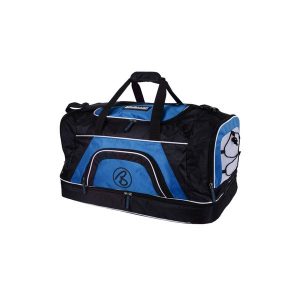 BRUBAKER Big Base - Torba sportowa 90L czarno-niebieska. Czarne torby podróżne i sportowe X2, bez wzorów. Za 232,99 zł.