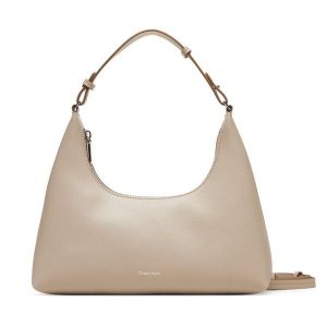Torebka Calvin Klein. Brązowe torebki klasyczne Calvin Klein, bez wzorów, bez dodatków. Za 309,99 zł.
