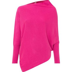 Sweter kimonowy. Czarne swetry klasyczne bonprix, bez kołnierzyka. Za 54,99 zł.