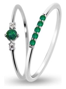 Les Petites Précieuses Srebrne pierścionki (2 szt.) z kamieniami szlachetnymi rozmiar: 50. Szare pierścionki Les Petites Précieuses, z cyrkonią, srebrne. Za 339,99 zł.