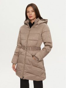 Guess Płaszcz zimowy Seline W4BL58 WGL72 Brązowy Regular Fit. Brązowe kurtki Guess, na zimę, xs, z aplikacjami, z syntetyku, bez kaptura. Za 629,99 zł.
