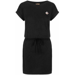 Klasyczna krótka sukienka damska Loap Bluda S z lekkiego materiału. Fioletowe sukienki ZONE PERFECT, na lato, s, bez wzorów, klasyczne, bez kołnierzyka, bez ramiączek, mini, sportowe. Za 138,99 zł.