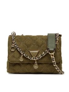 Guess Torebka Giully II Mini HWCG96 73740 Zielony. Zielone torebki klasyczne Guess, z aplikacjami, z materiału, bez dodatków. Za 379,99 zł.