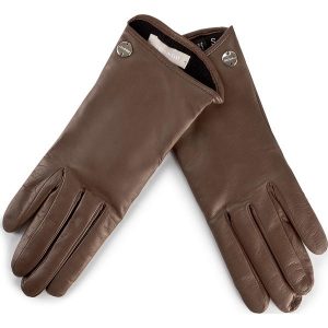 Rękawiczki Damskie COCCINELLE - AY2 Guanti E7 AY2 41 18 01 S Taupe 175. Brązowe rękawiczki marki Coccinelle, ze skóry. W wyprzedaży za 339,00 zł.