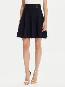 Guess Spódnica mini W5YD65 Z0130 Granatowy Regular Fit. Niebieskie spódnice Guess, xl, z aplikacjami, z wiskozy, mini. Za 389,99 zł.