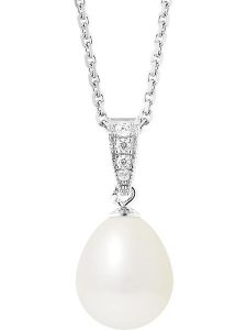 Pearl Addict Srebrny naszyjnik z perłą - dł. 42 cm rozmiar: onesize. Białe naszyjniki Pearl Addict, z cyrkonią, srebrne. Za 217,99 zł.