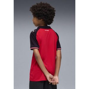 Młodzieżowa koszulka domowa Stade Rennais F.C. 25/26 PUMA Red Black. Czarna bluzki Puma, m, bez wzorów, młodzieżowe, bez kołnierzyka, bez ramiączek. Za 349,00 zł.