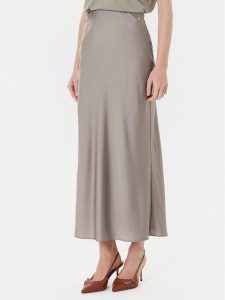 Guess Spódnica midi W5YD55 WF1T2 Szary Regular Fit. Szare spódnice Guess, s, z aplikacjami, z syntetyku, midi. Za 339,99 zł.