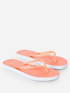Rip Curl Japonki w kolorze pomarańczowym rozmiar: 38. Pomarańczowe klapki Rip Curl, bez wzorów, z otwartym noskiem, bez obcasa. Za 52,67 zł.