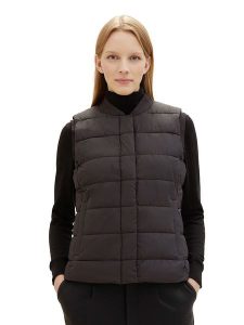 Tom Tailor Kamizelka pikowana w kolorze brązowym rozmiar: XL. Brązowe kamizelki Tom Tailor, xl, bez wzorów, bez kołnierzyka, bez ramiączek, bez kaptura. Za 122,96 zł.