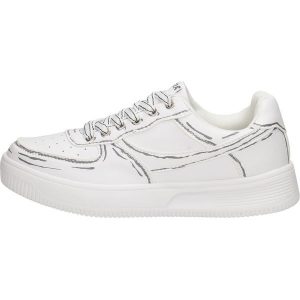Białe sportowe buty damskie Vinceza 8785 Wt. Białe buty sportowe VINCEZA, bez wzorów, ze skóry, bez zapięcia. Za 119,00 zł.