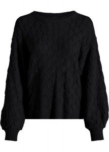 Sweter ażurowy. Czerwone swetry klasyczne bonprix, bez kołnierzyka. Za 112,99 zł.