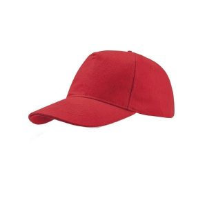6panelowa Czapka Liberty Six Brushed Cotton. Czerwone czapki ATLANTIS, bez wzorów. Za 30,99 zł.