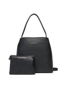 Valentino Torebka Brixton VBS7LX03 Czarny. Czarne torebki klasyczne Valentino, bez wzorów, ze skóry, bez dodatków. Za 379,99 zł.