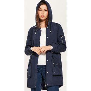 Parka z kieszeniami cargo - Granatowy. Niebieskie kurtki House. Za 139,99 zł.