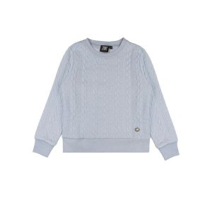 Bluza z bawełna z ściągacze na co dzień na siłownię. Niebieskie bluzy LEONE 1947 APPAREL, bez wzorów, z bawełny, bez kaptura. W wyprzedaży za 89,72 zł.