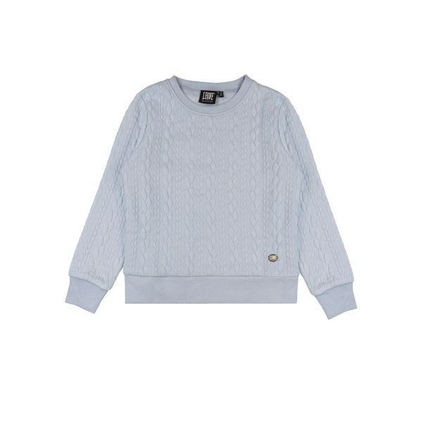 Bluza z bawełna z ściągacze na co dzień na siłownię. Niebieskie bluzy LEONE 1947 APPAREL, bez wzorów, z bawełny, bez kaptura. W wyprzedaży za 89,72 zł.