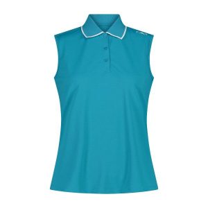 Damski tank top CMP. Niebieskie topy CMP, xs, bez wzorów, bez kołnierzyka, bez ramiączek. Za 176,50 zł.