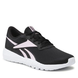 Buty na siłownię Reebok. Czarne buty sportowe Reebok, bez wzorów, bez zapięcia, na fitness i siłownię. Za 179,99 zł.