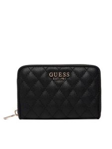 Guess Portfel Atabey Slg SWQG98 94140 Czarny. Czarne portfele Guess, z aplikacjami, ze skóry. Za 269,99 zł.