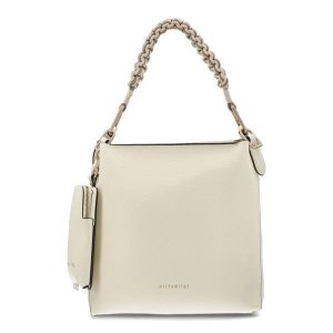 Beżowa Elegancka Damska Torebka Hispanitas. Brązowe shopper bag Hispanitas, bez wzorów, z materiału, bez dodatków. Za 509,00 zł.