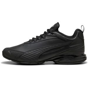 Adidasy Puma Magnetic Sl, Dla obu płci. Czarne buty sportowe Puma, bez wzorów, ze skóry ekologicznej, bez zapięcia. Za 490,00 zł.