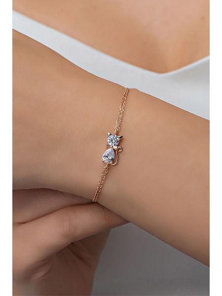 Heliophilia Srebrna bransoletka z elementem ozdobnym rozmiar: onesize. Szare bransoletki Heliophilia, z cyrkonią, srebrne. Za 104,64 zł.