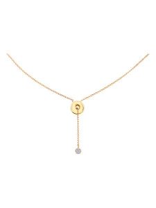 Diamant Exquis Złoty naszyjnik z diamentem - dł. 42 cm rozmiar: onesize. Żółte naszyjniki Diamant Exquis, z diamentem, złote. Za 920,29 zł.