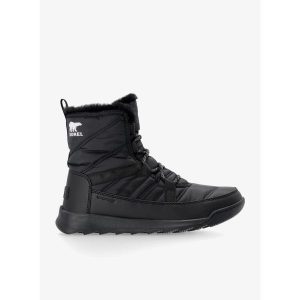 Buty zimowe damskie Sorel Whitney II Plus Lace WP. Czarne buty trekkingowe Sorel, bez zapięcia. Za 408,99 zł.