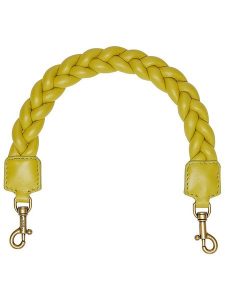 LIEBESKIND BERLIN Skórzany uchwyt w kolorze żółtym do torebki - dł. 38 cm rozmiar: onesize. Żółte torebki klasyczne Liebeskind Berlin, bez wzorów, z materiału, bez dodatków. Za 166,88 zł.