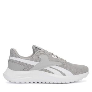 Buty do biegania Reebok. Szare buty sportowe Reebok, bez wzorów, bez zapięcia, do biegania. Za 199,99 zł.