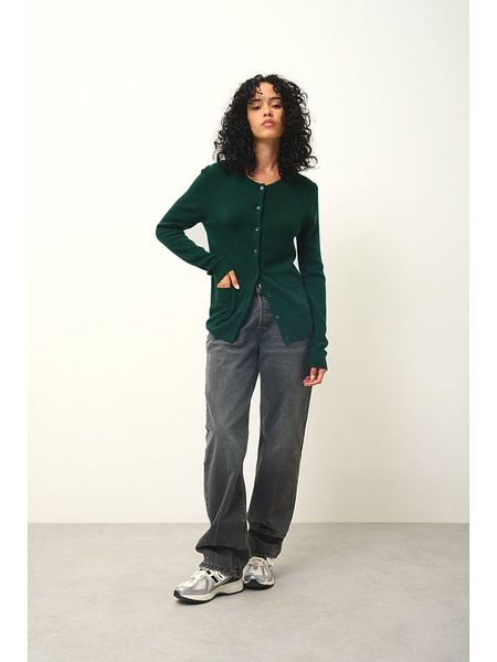 AUTHENTIC CASHMERE Kaszmirowy kardigan "Caron" w kolorze ciemnozielonym rozmiar: XL. Zielone kardigany AUTHENTIC CASHMERE, z kaszmiru. Za 261,67 zł.