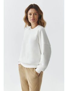 TATUUM Bluza "Fame" w kolorze kremowym rozmiar: M. Brązowe bluzy Tatuum, m, bez wzorów, bez kaptura. Za 200,60 zł.