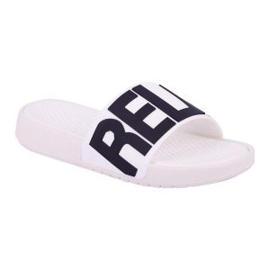 Klapki damskie Coqui Speedy. Białe klapki Coqui, bez wzorów, z materiału, bez obcasa. Za 52,99 zł.