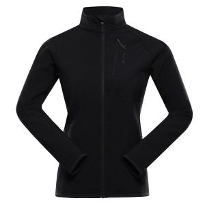 Bluza damska turystyczna szybkoschnąca Alpine Pro Morwa. Czarne bluzy Alpine Pro, bez wzorów, bez kaptura. W wyprzedaży za 299,00 zł.