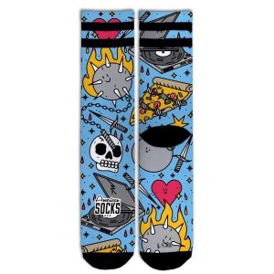 Skarpetki American Socks Blast. Niebieskie skarpetki AMERICAN SOCKS, bez wzorów. Za 101,48 zł.