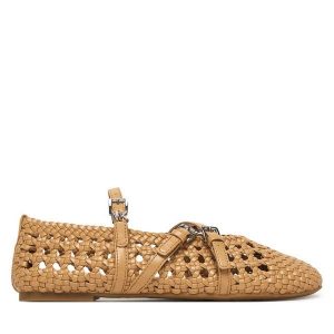 Baleriny MICHAEL Michael Kors. Brązowe balerinki MICHAEL Michael Kors, bez wzorów, bez obcasa, bez zapięcia. Za 485,99 zł.