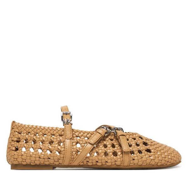 Baleriny MICHAEL Michael Kors. Brązowe balerinki MICHAEL Michael Kors, bez wzorów, bez obcasa, bez zapięcia. Za 485,99 zł.
