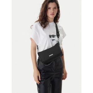 Torebka KARL LAGERFELD. Czarne torebki klasyczne KARL LAGERFELD, bez wzorów, bez dodatków. Za 664,99 zł.