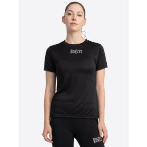 Koszulka damska Benlee Lindsay. Czarne bluzki BENLEE, bez wzorów, sportowe, bez kołnierzyka, bez ramiączek. Za 152,50 zł.