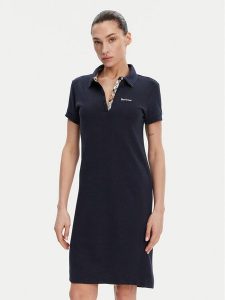 Barbour Sukienka codzienna LDR0416NY13 Granatowy Regular Fit. Niebieskie kombinezony Barbour, bez wzorów, z bawełny, bez kołnierzyka, bez ramiączek. Za 339,99 zł.