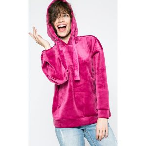 Only - Bluza Isabel. Szare bluzy marki ONLY, z elastanu. W wyprzedaży za 79,90 zł.