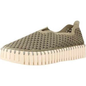 Buty ILSE JACOBSEN TULIP3373 Zielony. Zielone buty trekkingowe Ilse Jacobsen, ze skóry, bez zapięcia. Za 314,99 zł.