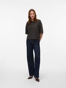 Vero Moda Sweter w kolorze brązowym rozmiar: L. Brązowe swetry oversize Vero Moda, l, bez wzorów, z wełny, bez ramiączek. Za 109,95 zł.