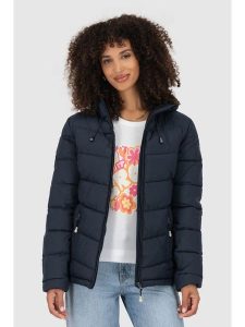 Alife and kickin Kurtka pikowana "Liraz" w kolorze granatowym rozmiar: XXL. Niebieskie kurtki Alife and Kickin, xxl, bez wzorów, bez kaptura. Za 239,99 zł.