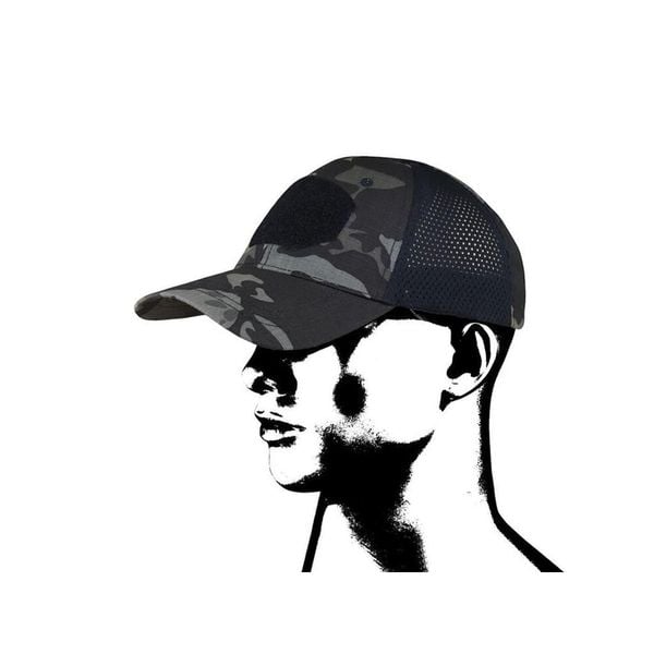 Czapka baseballowa Mesh CMG. Czarne czapki CMP, bez wzorów, z meshu, sportowe. Za 49,99 zł.